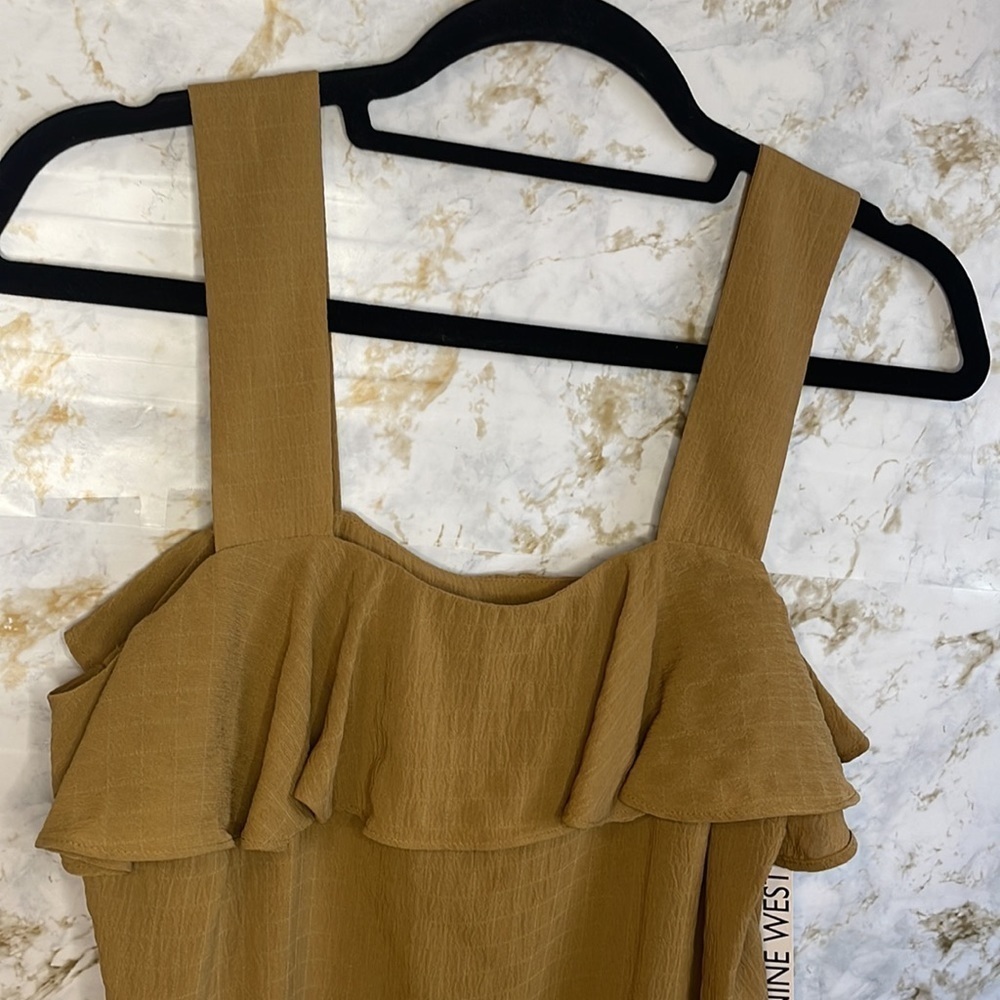 Nine West Ruffle Wide Strap Tank l SIZE S - Picture 4 of 7